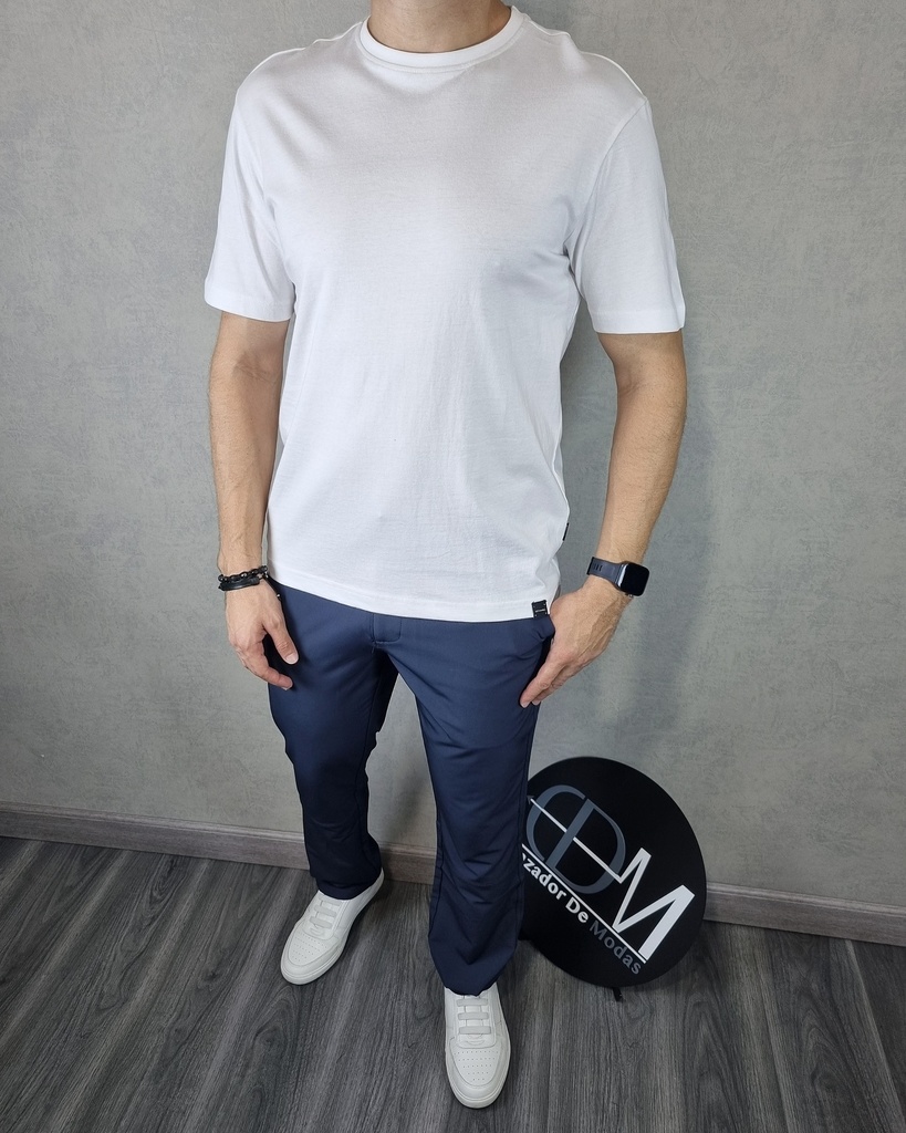 Franela unicolor comfort fit estivaneli 50598
