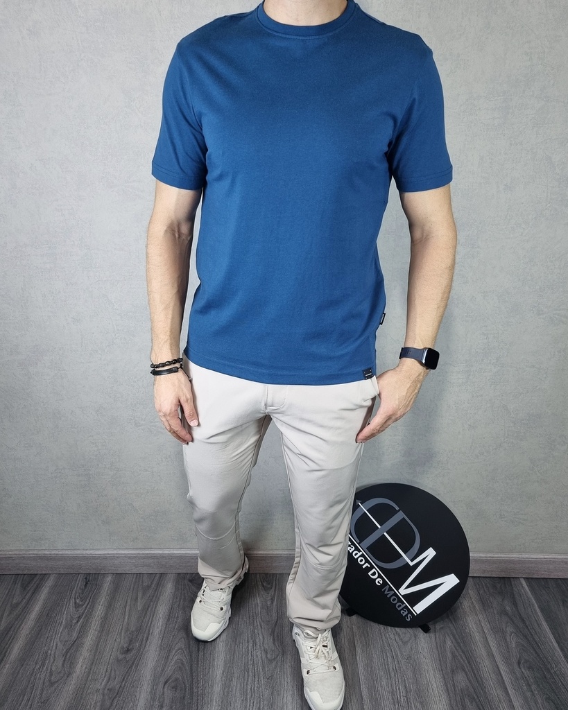 Franela unicolor comfort fit estivaneli 50598