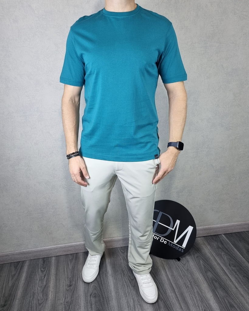 Franela unicolor comfort fit estivaneli 50598