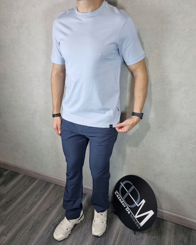 Franela unicolor comfort fit estivaneli 50598