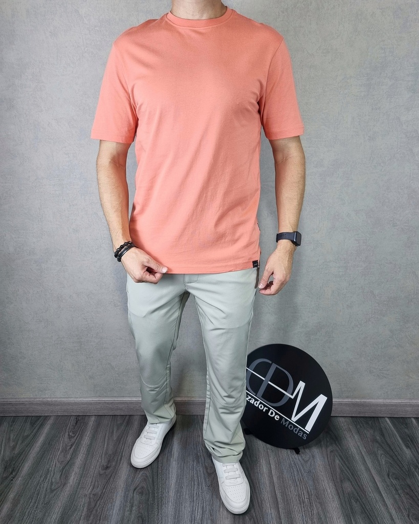 Franela unicolor comfort fit estivaneli 50598