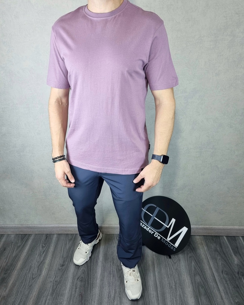 Franela unicolor comfort fit estivaneli 50598