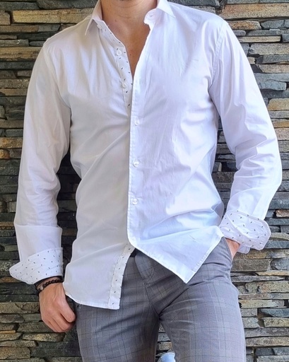 [C8859] Camisa unicolor estivaneli 8859