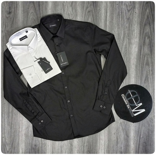[C9326E] Camisa unicolor m/larga 9326